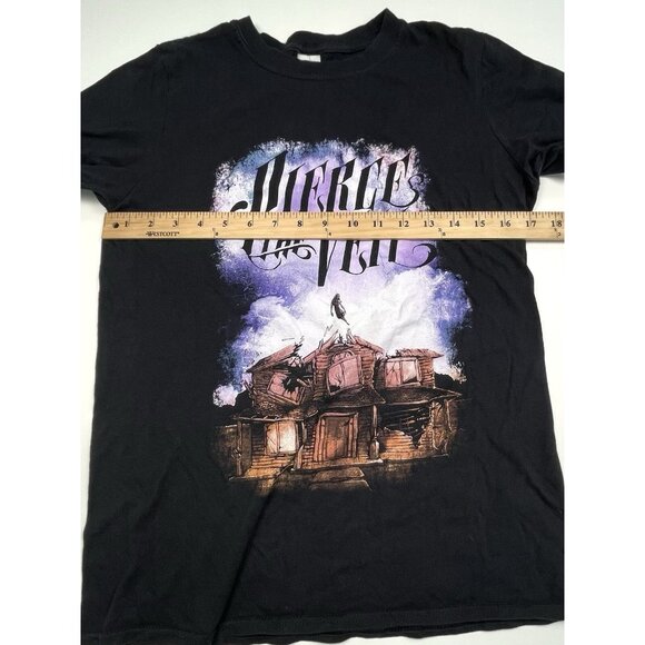 PIERCE THE VEIL Adult SMALL Black Collide w/ the Sky Graphic T-SHIRT Gildan EUC - Picture 4 of 7